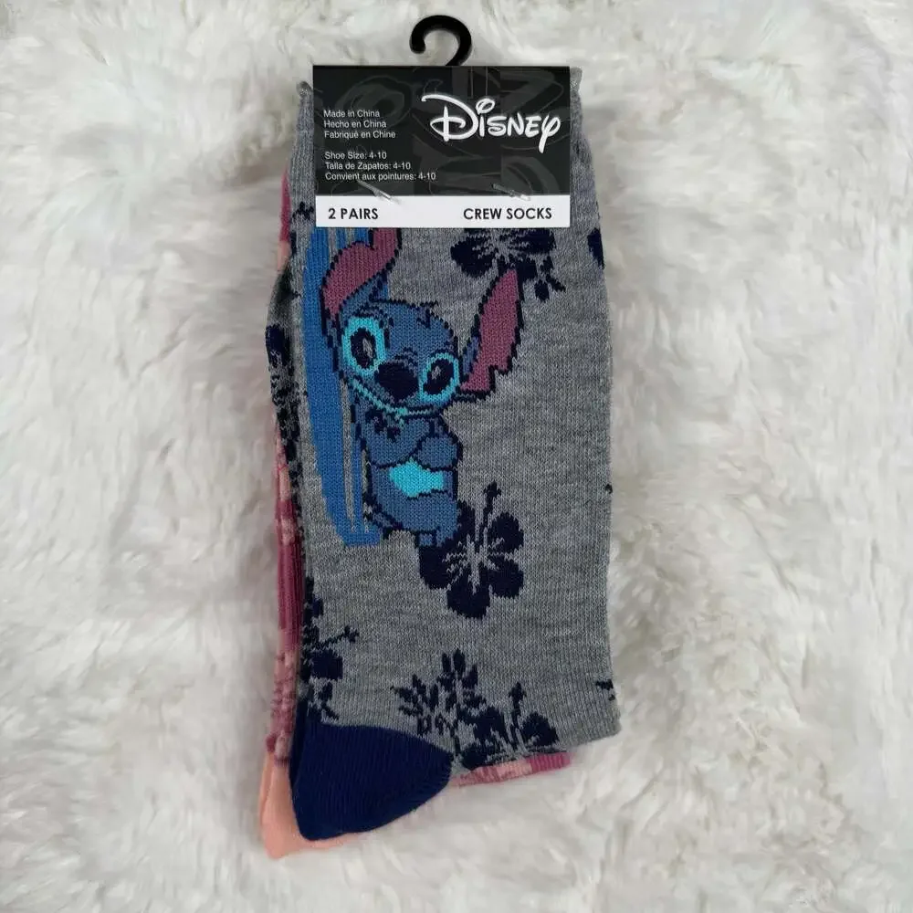 Disney Lilo & Stitch & Angel Crew Socks